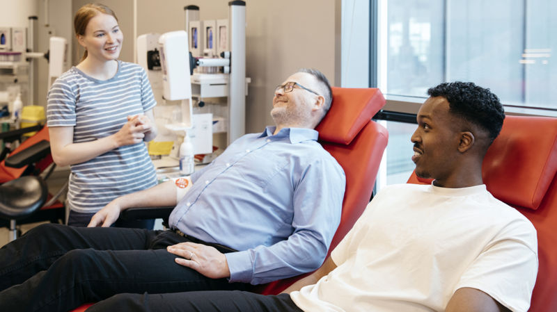 Osaston toiminnan näkyvyys verenluovutus-tilaisuuksissa